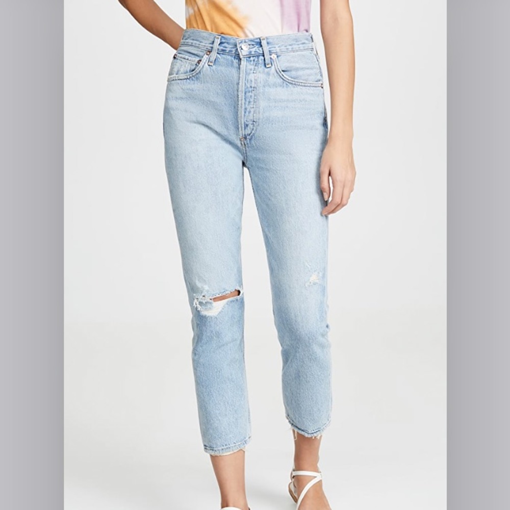 ❌SOLD❌Agolde Riley HighRise Straight Crop Jean